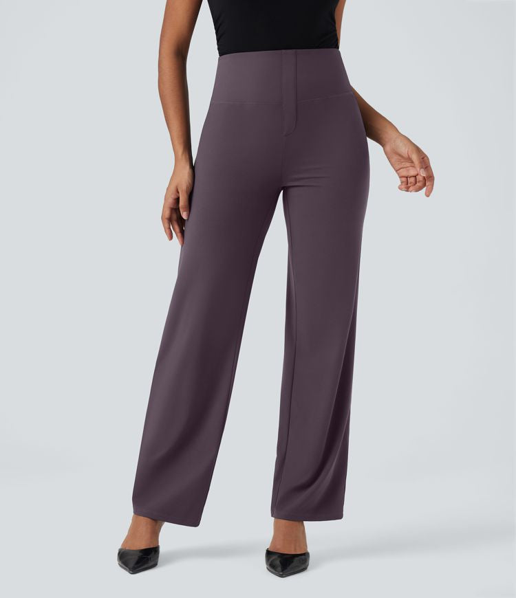 CurveLift™ High Waisted Tummy Control Straight Leg Work Pants