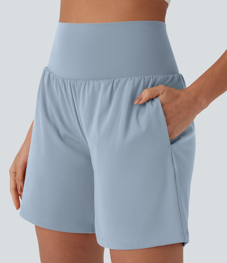 CurveLift™ Super High Waisted 2-in-1 Cool Touch Yoga Shorts 7" with Pockets