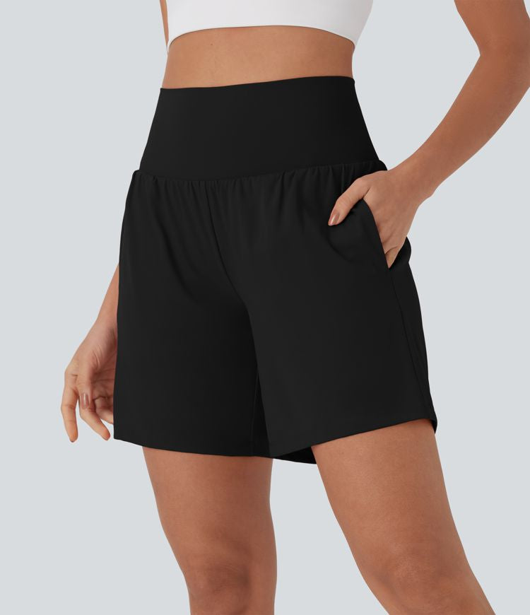 CurveLift™ Super High Waisted 2-in-1 Cool Touch Yoga Shorts 7" with Pockets