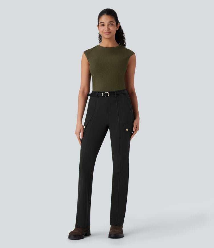 CurveLift™ Mid Rise Pockets Hiking Cargo Bootcut Pants