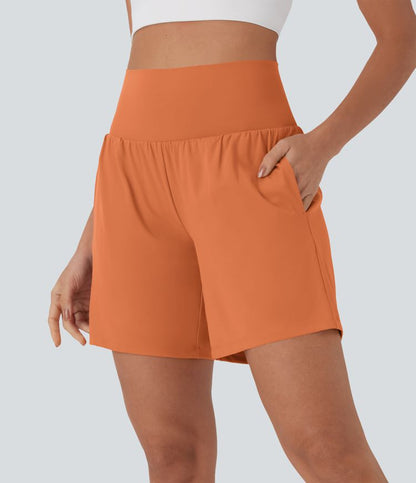 CurveLift™ Super High Waisted 2-in-1 Cool Touch Yoga Shorts 7" with Pockets