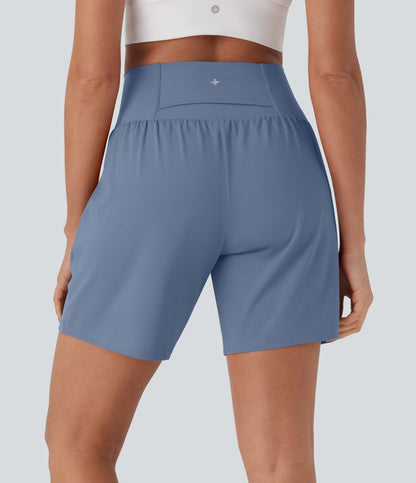 CurveLift™ Super High Waisted 2-in-1 Cool Touch Yoga Shorts 7" with Pockets