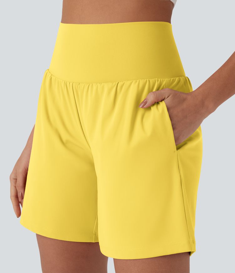 CurveLift™ Super High Waisted 2-in-1 Cool Touch Yoga Shorts 7" with Pockets