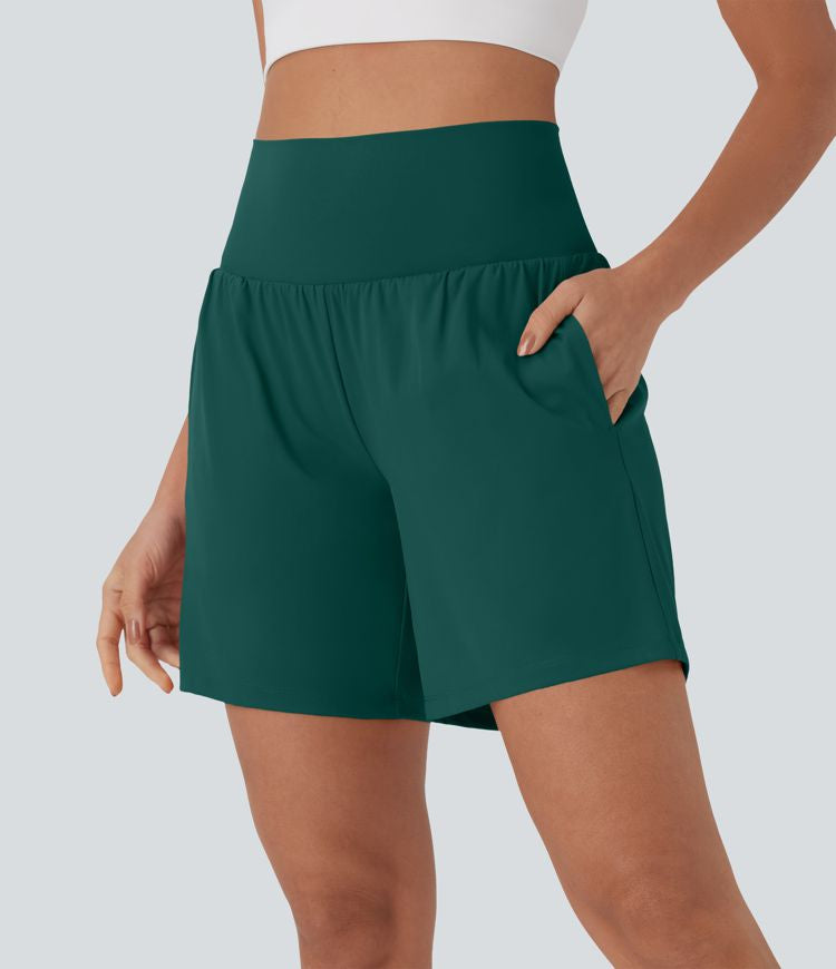 CurveLift™ Super High Waisted 2-in-1 Cool Touch Yoga Shorts 7" with Pockets