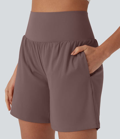CurveLift™ Super High Waisted 2-in-1 Cool Touch Yoga Shorts 7" with Pockets