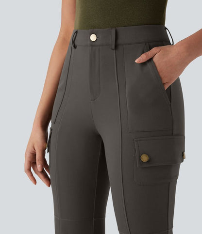 CurveLift™ Mid Rise Pockets Hiking Cargo Bootcut Pants