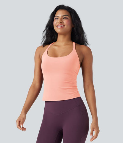 CurveLift™ Back Crossover Hem Yoga Cami Top