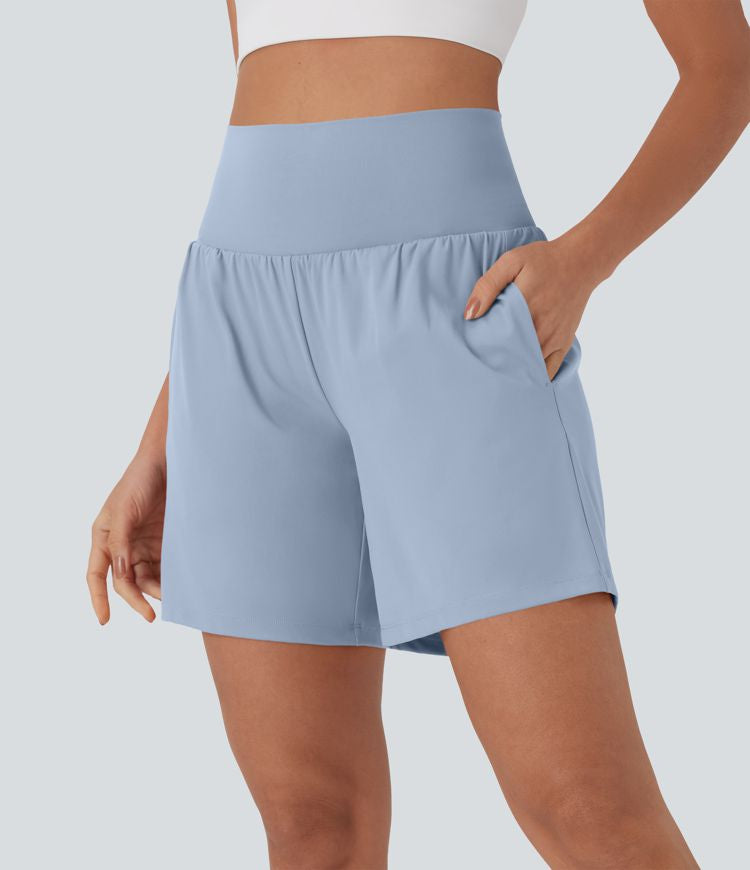 CurveLift™ Super High Waisted 2-in-1 Cool Touch Yoga Shorts 7" with Pockets