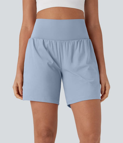 CurveLift™ Super High Waisted 2-in-1 Cool Touch Yoga Shorts 7" with Pockets