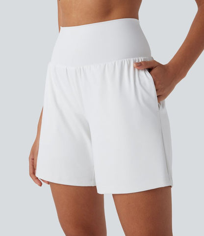 CurveLift™ Super High Waisted 2-in-1 Cool Touch Yoga Shorts 7" with Pockets