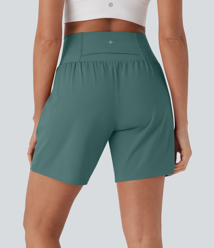 CurveLift™ Super High Waisted 2-in-1 Cool Touch Yoga Shorts 7" with Pockets