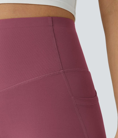 Burgundy CurveLift shapewear tights tummy control butt lifting