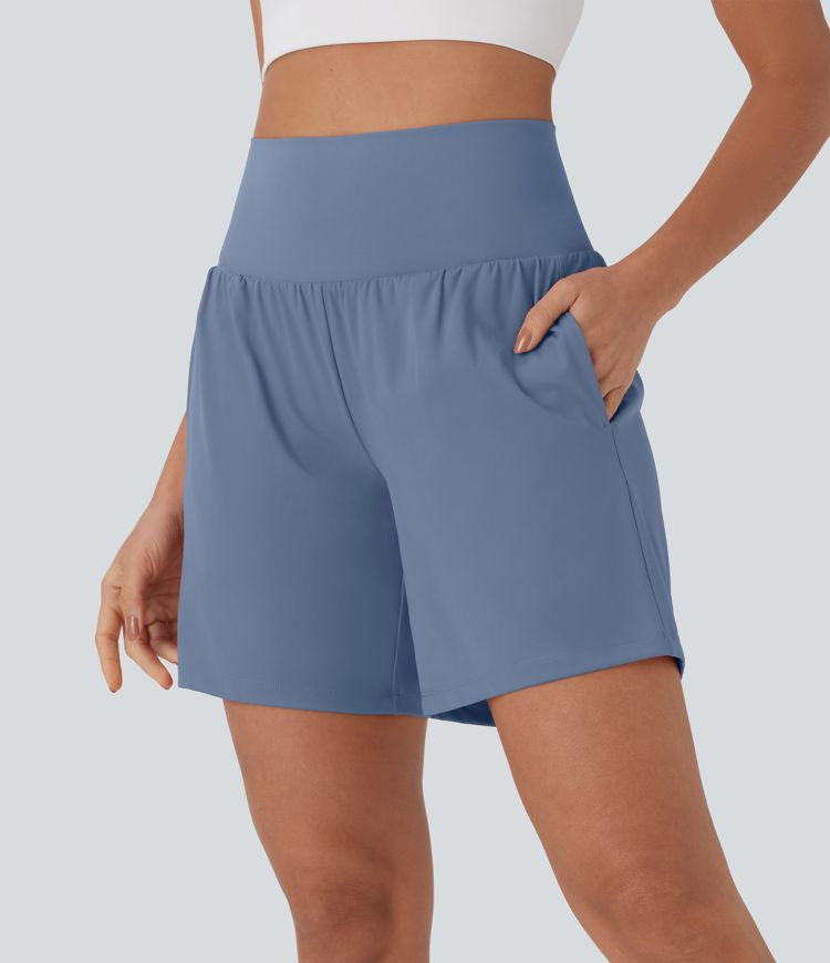 CurveLift™ Super High Waisted 2-in-1 Cool Touch Yoga Shorts 7" with Pockets