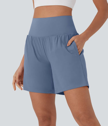 CurveLift™ Super High Waisted 2-in-1 Cool Touch Yoga Shorts 7" with Pockets