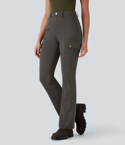 CurveLift™ Mid Rise Pockets Hiking Cargo Bootcut Pants