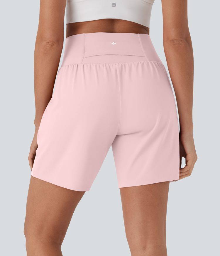 CurveLift™ Super High Waisted 2-in-1 Cool Touch Yoga Shorts 7" with Pockets
