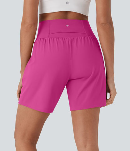 CurveLift™ Super High Waisted 2-in-1 Cool Touch Yoga Shorts 7" with Pockets
