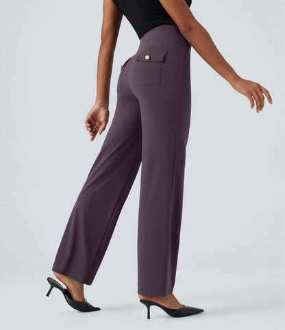 CurveLift™ High Waisted Tummy Control Straight Leg Work Pants