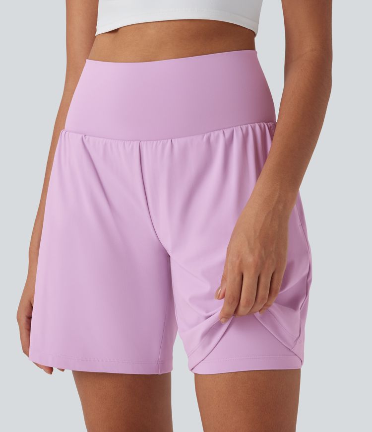 CurveLift™ Super High Waisted 2-in-1 Cool Touch Yoga Shorts 7" with Pockets