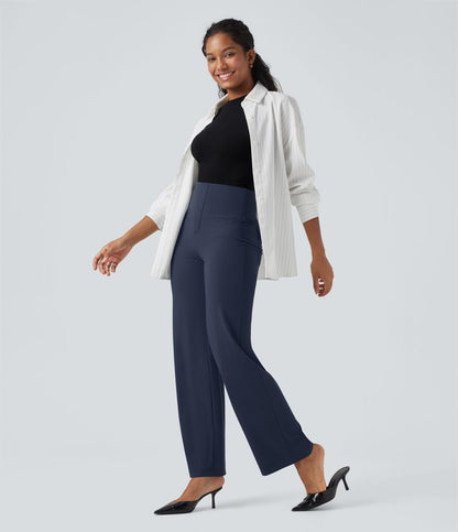 CurveLift™ High Waisted Tummy Control Straight Leg Work Pants