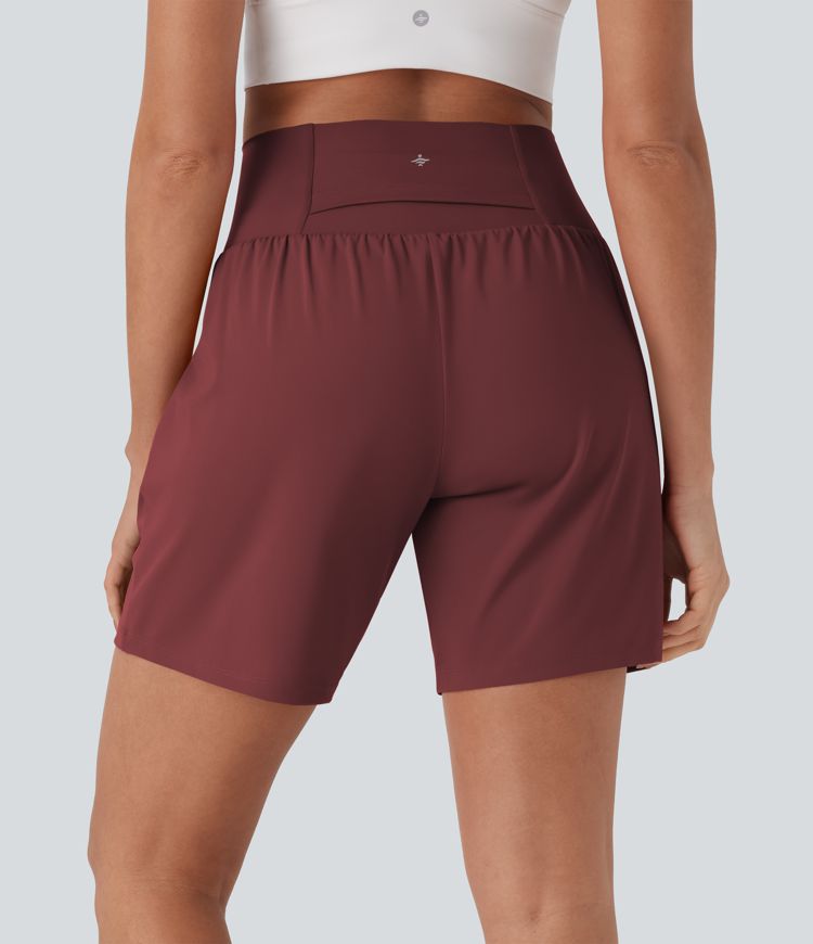 CurveLift™ Super High Waisted 2-in-1 Cool Touch Yoga Shorts 7" with Pockets
