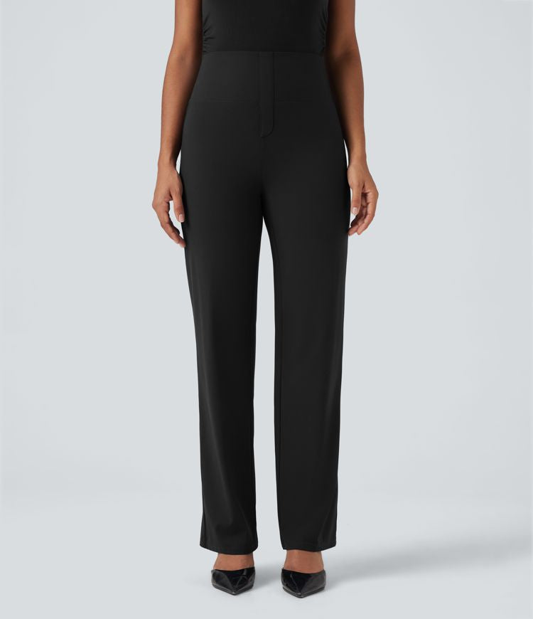 CurveLift™ High Waisted Tummy Control Straight Leg Work Pants