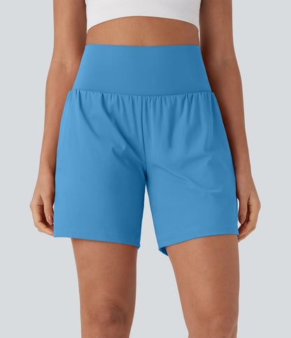 CurveLift™ Super High Waisted 2-in-1 Cool Touch Yoga Shorts 7" with Pockets