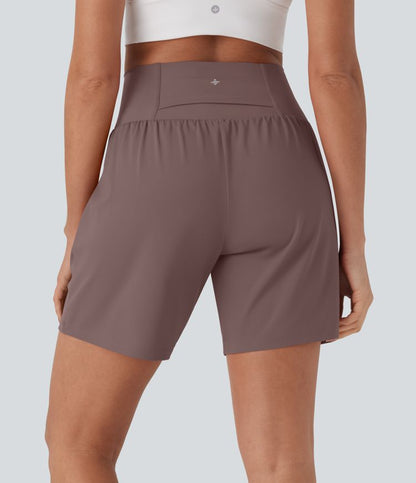 CurveLift™ Super High Waisted 2-in-1 Cool Touch Yoga Shorts 7" with Pockets