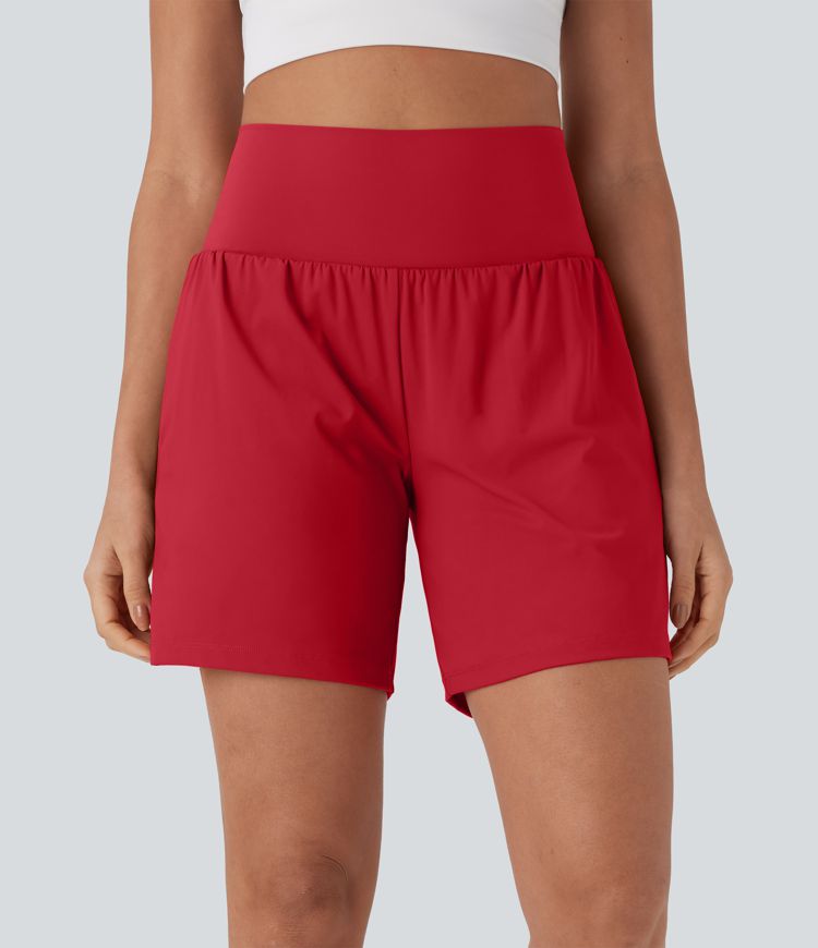 CurveLift™ Super High Waisted 2-in-1 Cool Touch Yoga Shorts 7" with Pockets