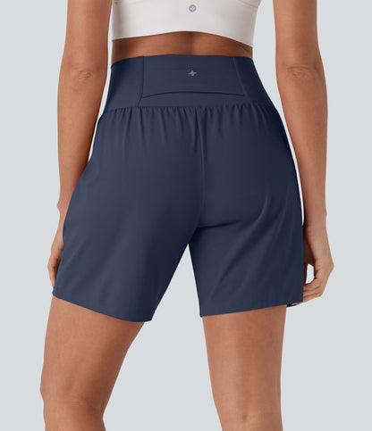 CurveLift™ Super High Waisted 2-in-1 Cool Touch Yoga Shorts 7" with Pockets