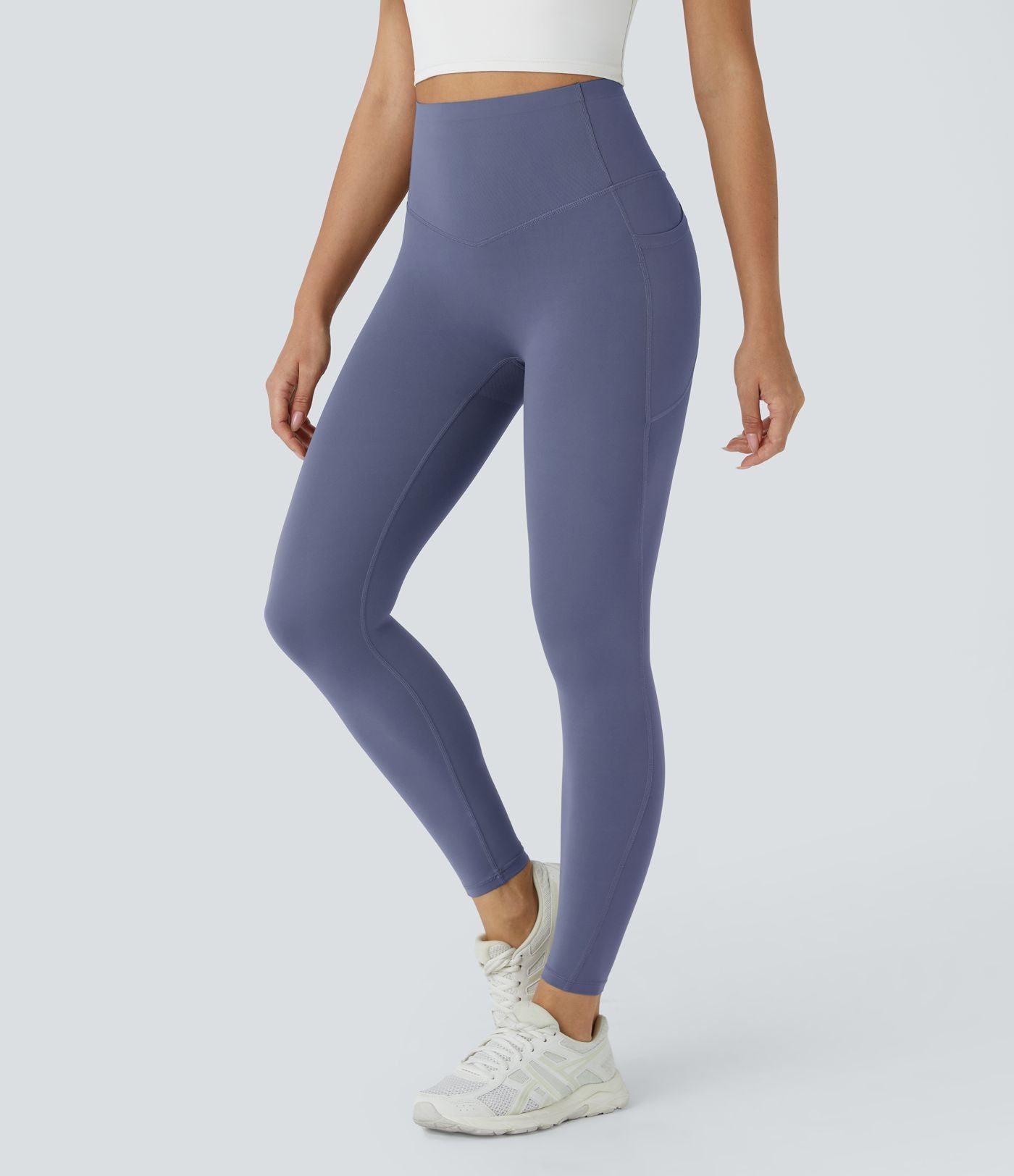 Dark Purple CurveLift shapewear tights tummy control butt lifting