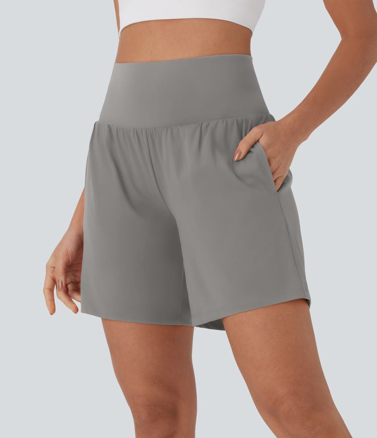 CurveLift™ Super High Waisted 2-in-1 Cool Touch Yoga Shorts 7" with Pockets