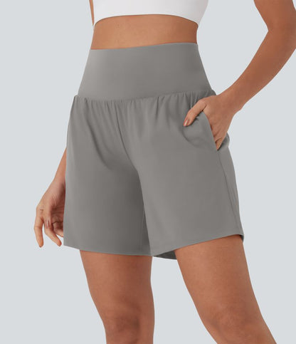 CurveLift™ Super High Waisted 2-in-1 Cool Touch Yoga Shorts 7" with Pockets