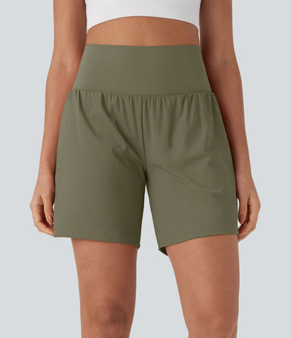 CurveLift™ Super High Waisted 2-in-1 Cool Touch Yoga Shorts 7" with Pockets