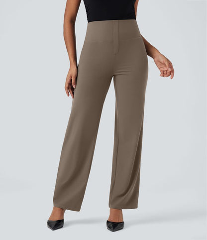 CurveLift™ High Waisted Tummy Control Straight Leg Work Pants