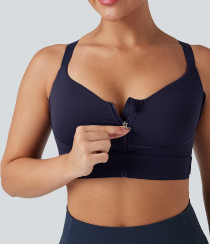 CurveLift™ Medium Support Push Up Zipper Adjustable Buckle Quick Dry Running
