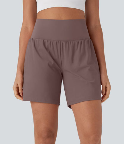 CurveLift™ Super High Waisted 2-in-1 Cool Touch Yoga Shorts 7" with Pockets