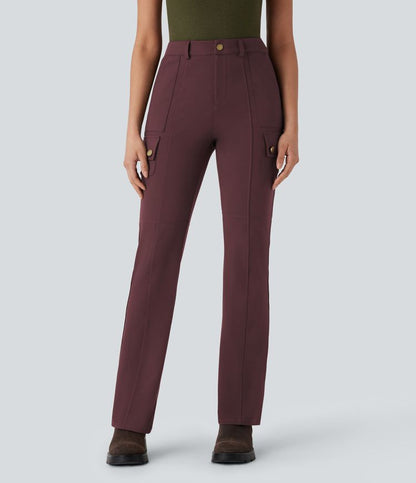 CurveLift™ Mid Rise Pockets Hiking Cargo Bootcut Pants