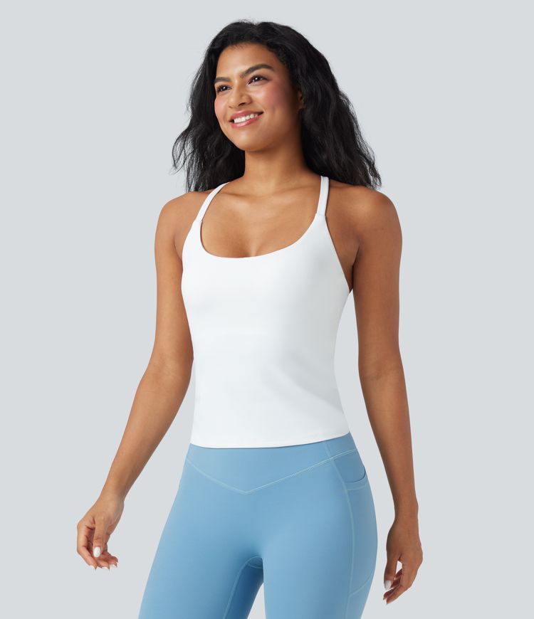 CurveLift™ Back Crossover Hem Yoga Cami Top