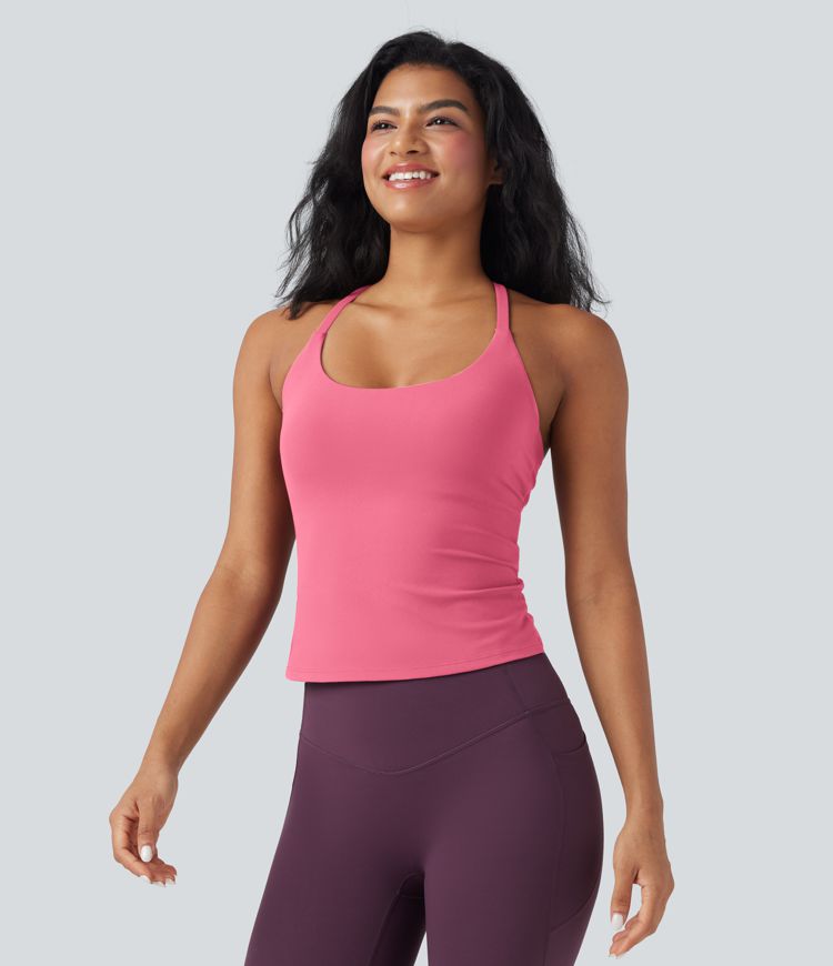 CurveLift™ Back Crossover Hem Yoga Cami Top