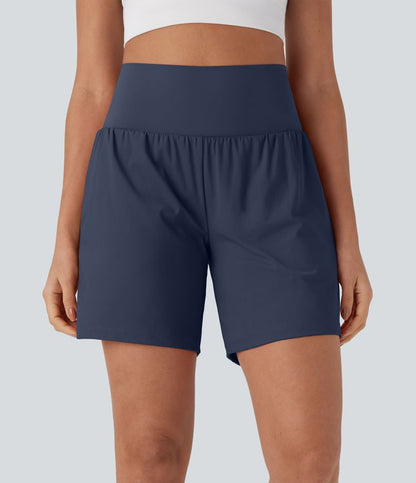 CurveLift™ Super High Waisted 2-in-1 Cool Touch Yoga Shorts 7" with Pockets