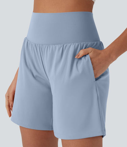 CurveLift™ Super High Waisted 2-in-1 Cool Touch Yoga Shorts 7" with Pockets