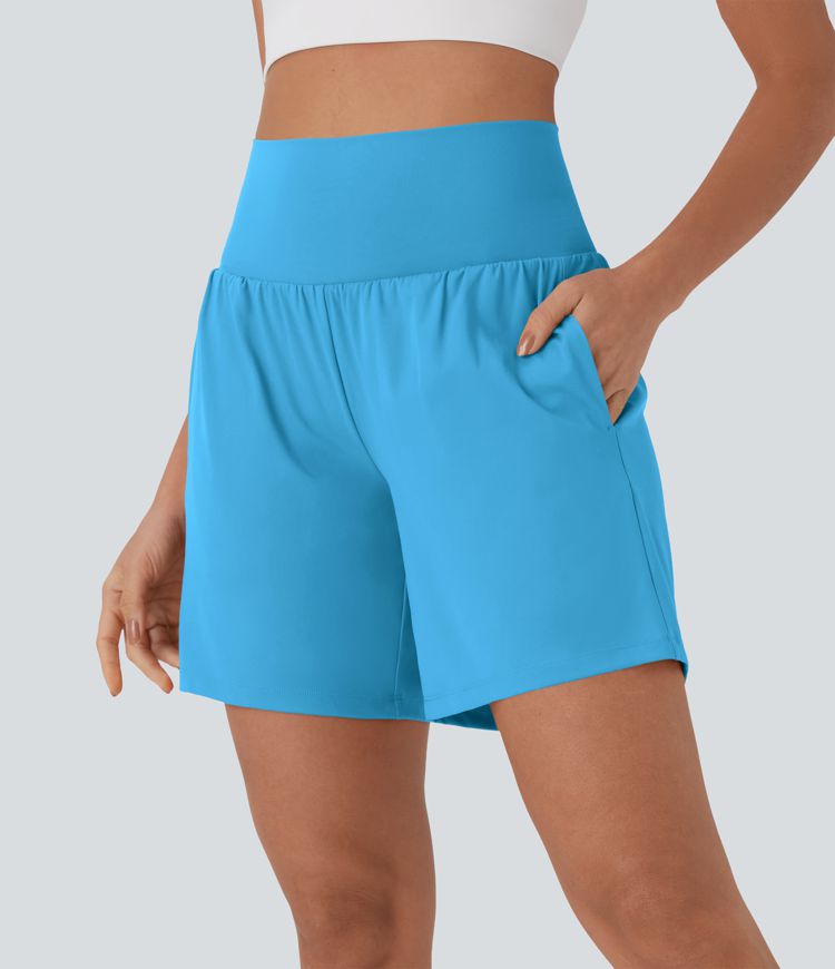 CurveLift™ Super High Waisted 2-in-1 Cool Touch Yoga Shorts 7" with Pockets