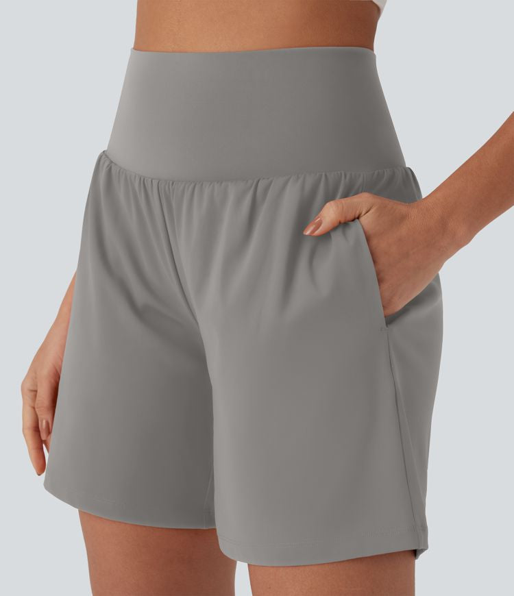 CurveLift™ Super High Waisted 2-in-1 Cool Touch Yoga Shorts 7" with Pockets