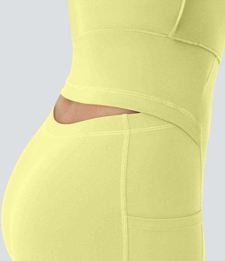 CurveLift™ Airy Backless Twisted Flare Low Support Dance Active Dress-Longer Length-Easy Peezy Edition A-C Cups