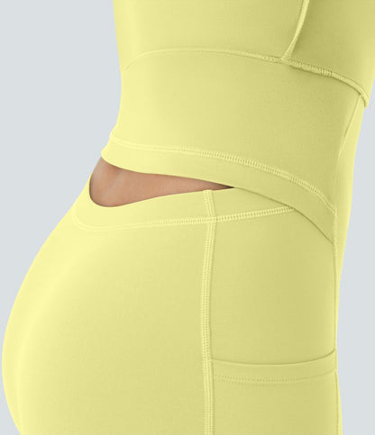 CurveLift™ Airy Backless Twisted Flare Low Support Dance Active Dress-Longer Length-Easy Peezy Edition A-C Cups