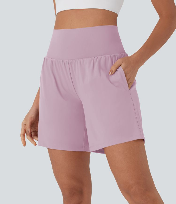 CurveLift™ Super High Waisted 2-in-1 Cool Touch Yoga Shorts 7" with Pockets