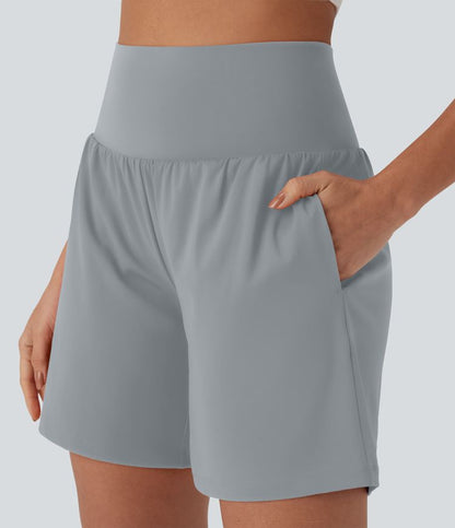CurveLift™ Super High Waisted 2-in-1 Cool Touch Yoga Shorts 7" with Pockets