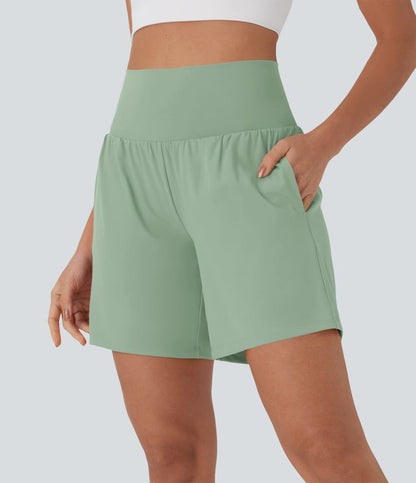 CurveLift™ Super High Waisted 2-in-1 Cool Touch Yoga Shorts 7" with Pockets