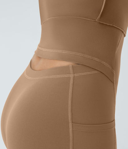 CurveLift™ Airy Backless Twisted Flare Low Support Dance Active Dress-Longer Length-Easy Peezy Edition A-C Cups
